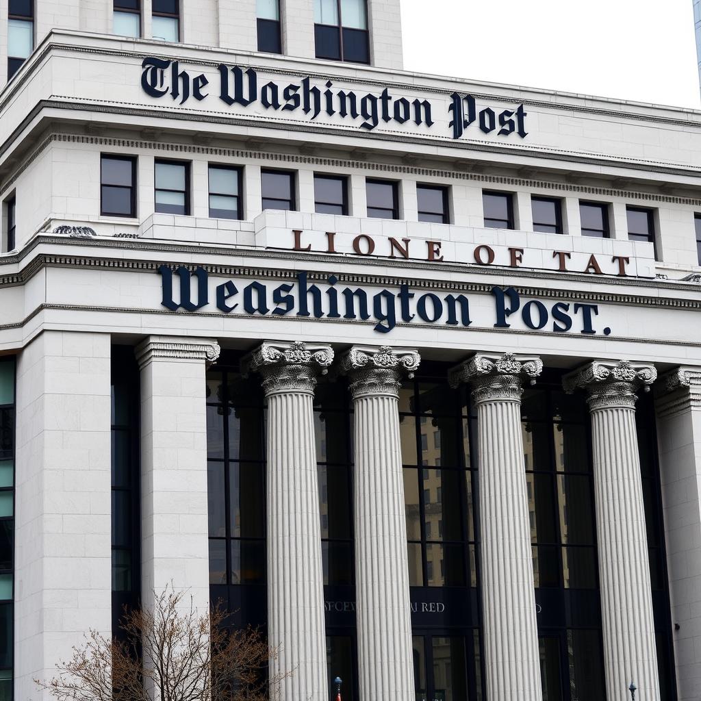 Das Hauptgebäude der Washington Post Zeitung