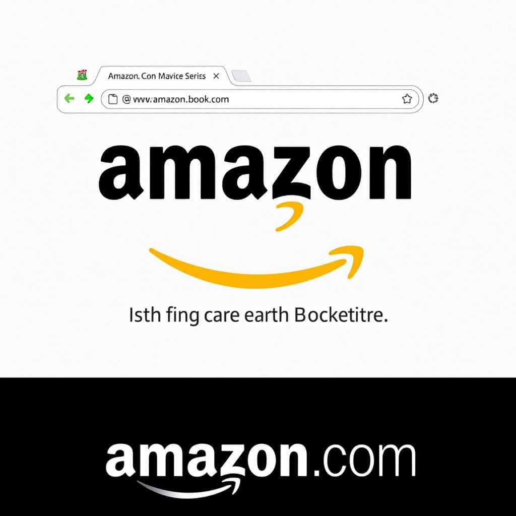 Das ursprüngliche Amazon-Logo und die erste Website von 1994