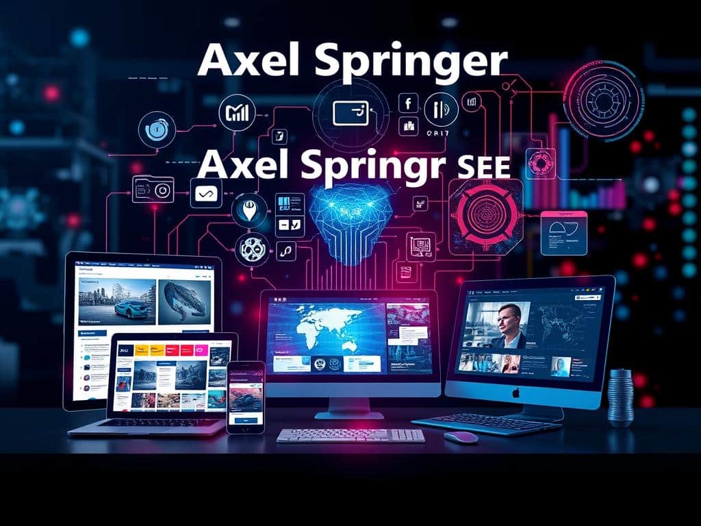 Digitale Transformation bei Axel Springer SE visualisiert durch moderne Technologie