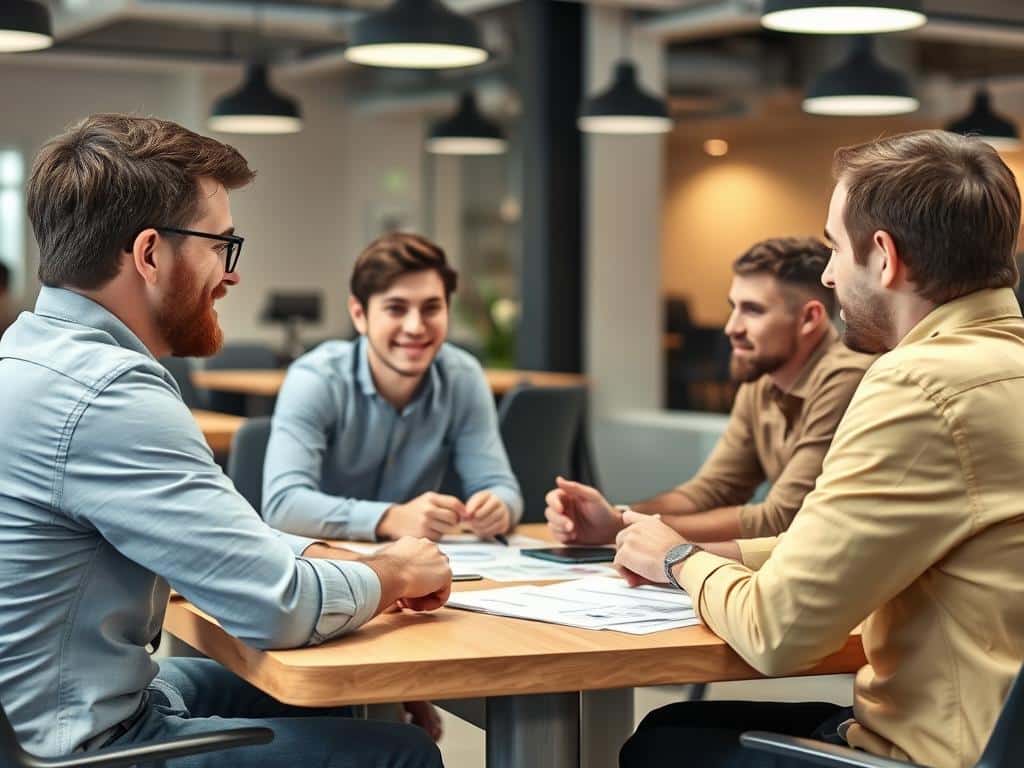 Frank Thelen im Gespräch mit Startup-Gründern