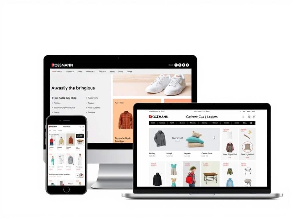 Rossmann Online-Shop auf verschiedenen Geräten