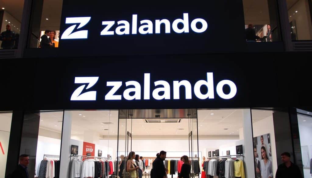 Zalando Logo und Geschäft - ein Rocket Internet SE Erfolgsbeispiel